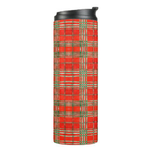 Bouteilles Isothermes ROUGE SCOTT TARTAN Tumbler thermique