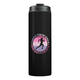 Bouteilles Isothermes Running Mindset - Citation d'endurance de la fille