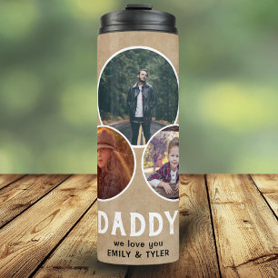 Bouteilles Isothermes Rustic Daddy nous vous aimons 3 Photo Fête du Père