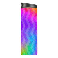 Sac cadeau Neon Rainbow Herringbone
