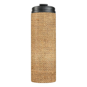 Bouteilles Isothermes Sacoche Burlap Brown : Arrière - plan de tissu tex