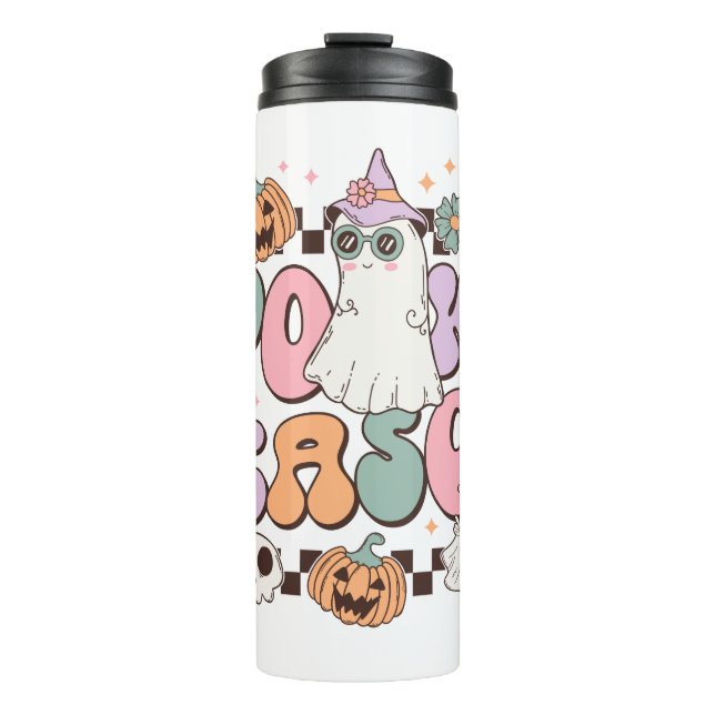 Bouteilles Isothermes Saison Éffrayante des fantômes d'Halloween (Devant)