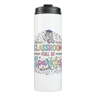 Bouteilles Isothermes Salle de classe licorne pleine de paillettes Merch