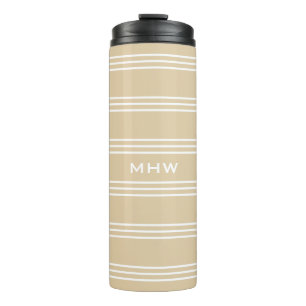 Bouteilles Isothermes Sand Stripes personnalisé monogramme tumbler