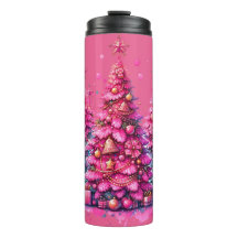 Sapin de Noël Rose Tendance Esthétique Prépa Fémin