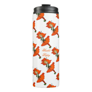 Bouteilles Isothermes Scarlet Poppy Cute Fleur Enfant Floral Vintage