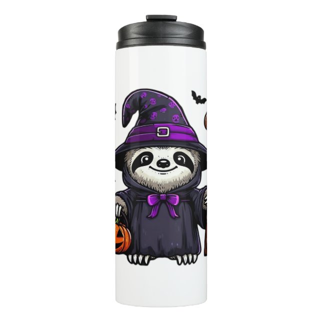 Bouteilles Isothermes Scary Halloween Sloth Witch Costume Casquette Mer  (Devant)