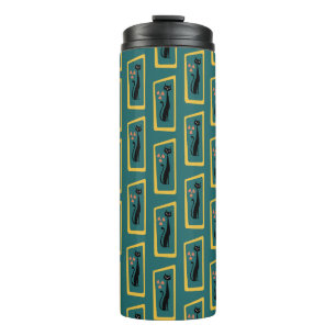 Bouteilles Isothermes Schrödinger's Cat Mid Century bleu foncé moderne
