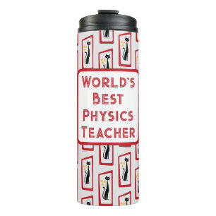 Bouteilles Isothermes Schrödinger's Cat Mid Century Rouge moderne