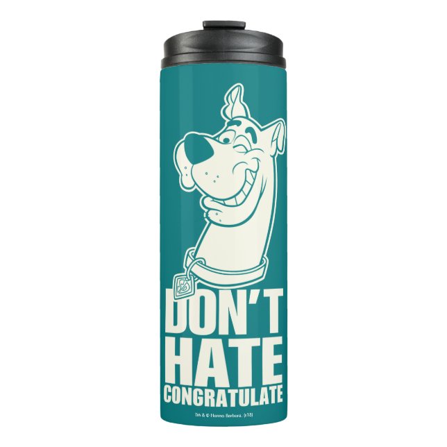 Bouteilles Isothermes Scooby-Doo "Ne pas haïr, Féliciter" Graphique (Devant)