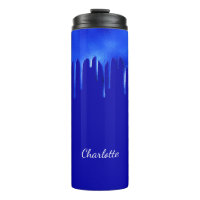 Script de nom de la goutte de peinture bleue royal