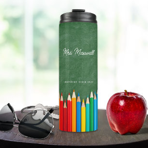 Bouteilles Isothermes Script personnalisé par enseignant moderne