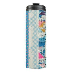 Bouteilles Isothermes Seamless pattern, patchwork tiles.