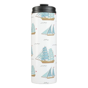 Bouteilles Isothermes Seatime été Cute yachts avec voile
