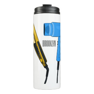 Bouteilles Isothermes Sèche-cheveux & lisseuse-cheveux illustration