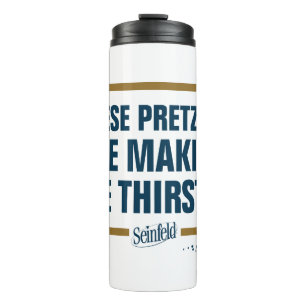 Bouteilles Isothermes Seinfeld   Graphique de typographie "Ces Pretzels"