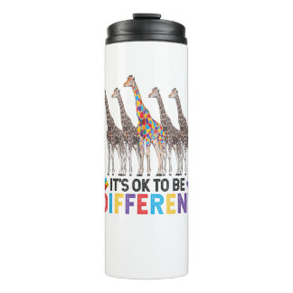 Bouteilles Isothermes Sensibilisation sur l'autisme Cute Giraffe Animal 