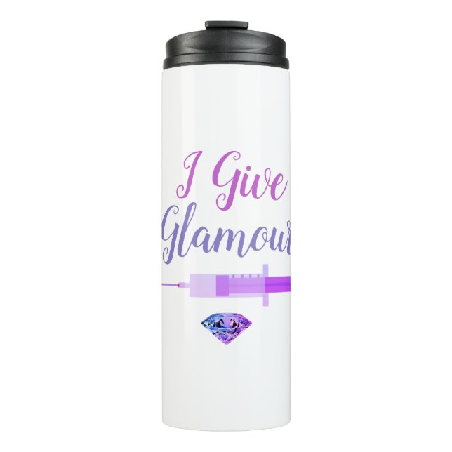 Bouteilles Isothermes Seringue de tir infirmière glamour mignon rose pou (Devant)