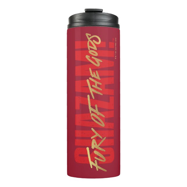Bouteilles Isothermes SHAZAM ! Furie des dieux | Logo Golden Marker (Devant)