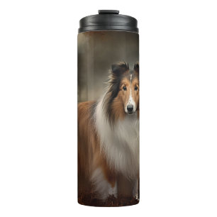 Bouteilles Isothermes Shetland Sheepdog Halloween effrayant