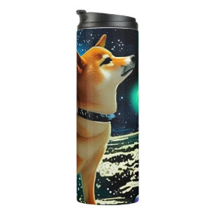 Bouteilles Isothermes Shiba Inu dans l'espace