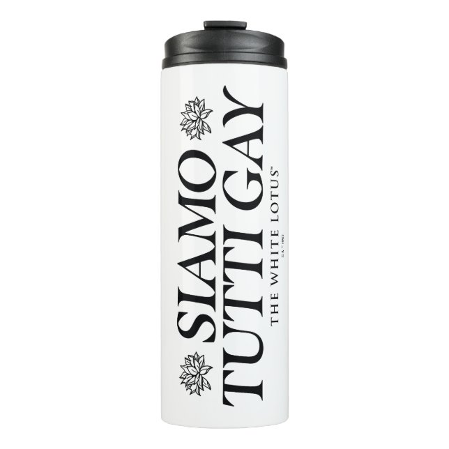 Bouteilles Isothermes Siamo Tutti Gay - Le Lotus Blanc (Devant)