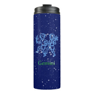 Bouteilles Isothermes Signe Gemini Constellation et Zodiaque avec étoile