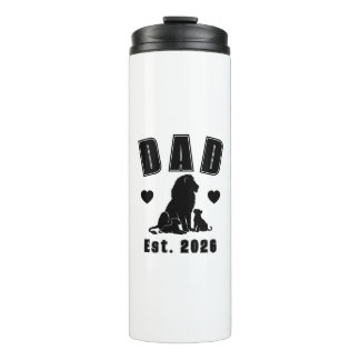 Bouteilles Isothermes Silhouette de Lionceau Nouveau Papa Année de Fonda