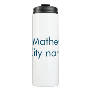 Bouteilles Isothermes simple lettre initiale monogramme ajouter votre no