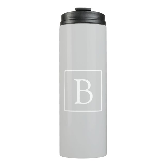 Bouteilles Isothermes Simple Light Grey monogram (Devant)