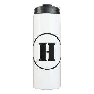 BOUTEILLES ISOTHERMES SIMPLE MODERNE MODERNE MONOGRAM ÉLÉGANT CHIC STYLE