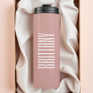 Bouteilles Isothermes Simple Red Bridesmaid Nom personnalisé Minimal