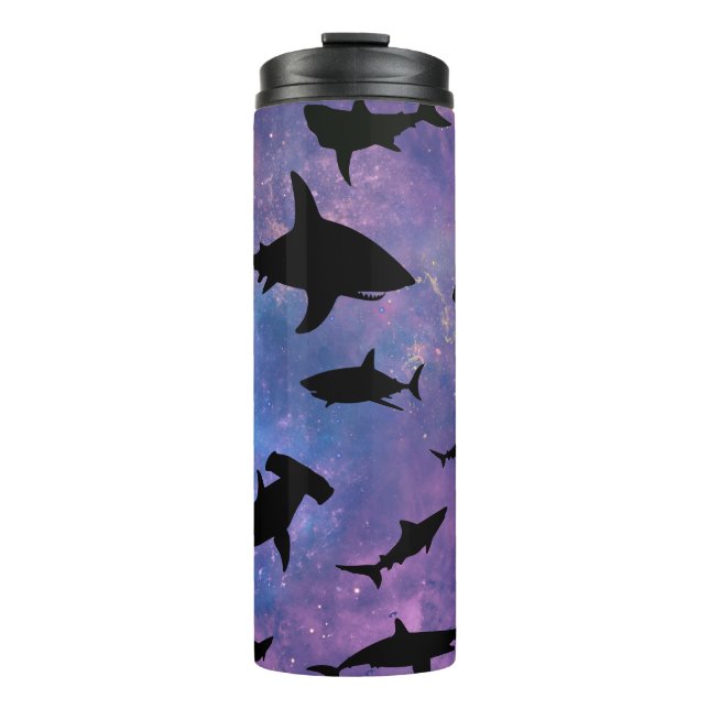 Bouteilles Isothermes Simple requin mâchoires baleine motif de galaxie o (Devant)