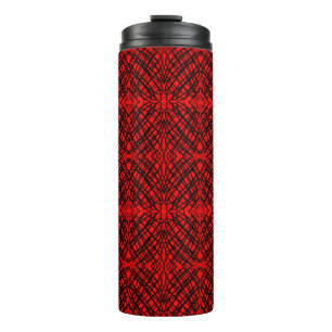 Bouteilles Isothermes Simple Scribble   Carreaux miroir   Rouge  