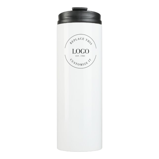 Bouteilles Isothermes Simple Trade show cadeau Business Logo code QR (Devant)