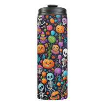 Skeletons Dansants Dansants Halloween Tumbler Ther