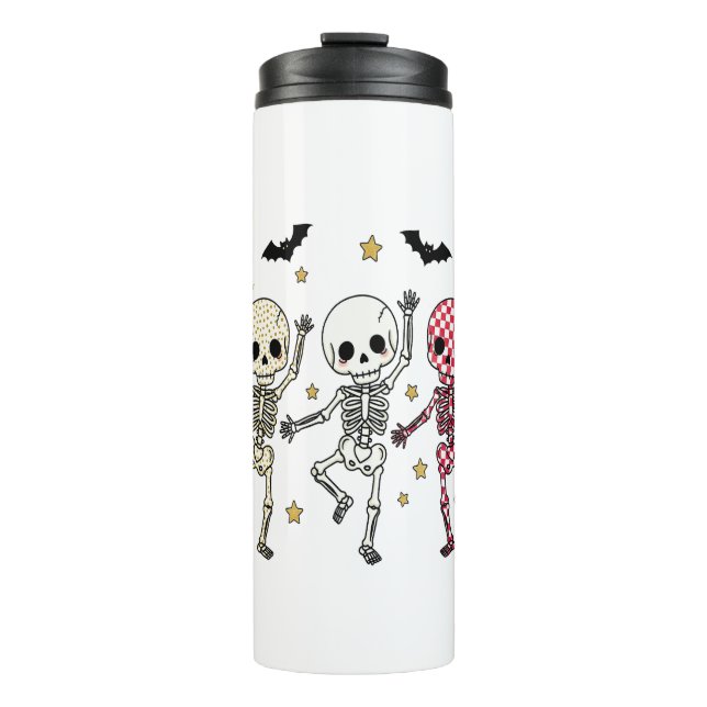 Bouteilles Isothermes Skeletons de danse d'Halloween (Devant)