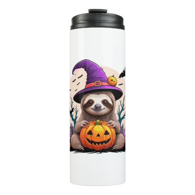 Bouteilles Isothermes Sloth Casquette rose Halloween (Devant)