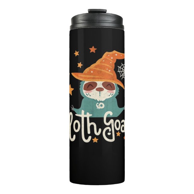 Bouteilles Isothermes Sloth Halloween Objectifs T-shirt classique (Devant)