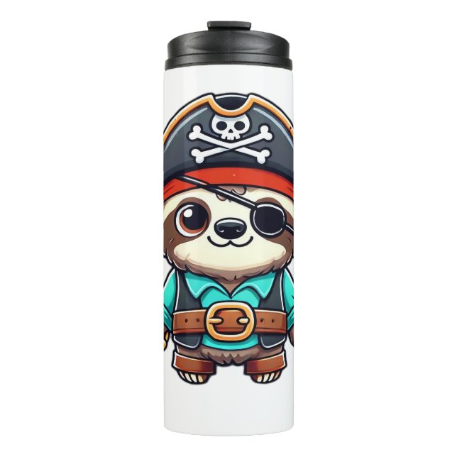 Bouteilles Isothermes Sloth Halloween Pirate Kids Women Men Sloth Classi (Devant)