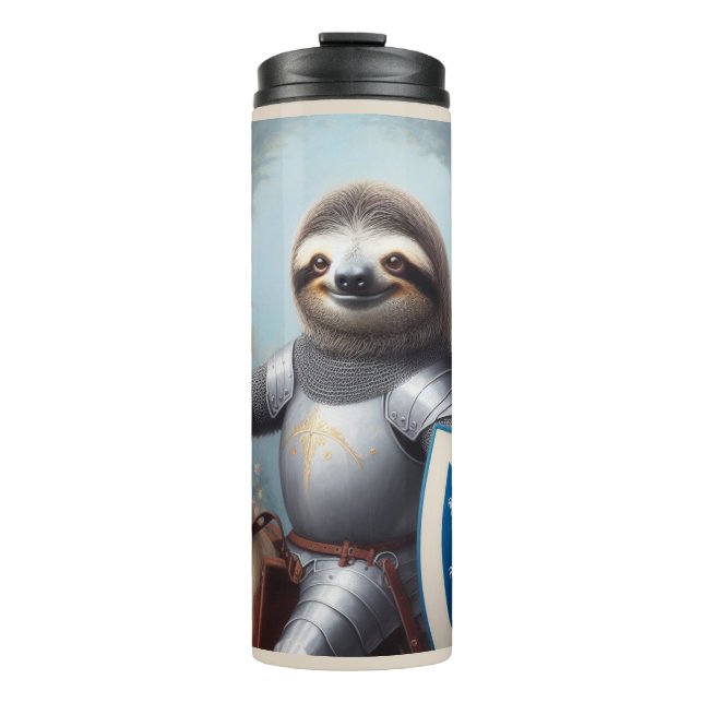 Bouteilles Isothermes Sloth Knight Fighting Dragons (Devant)