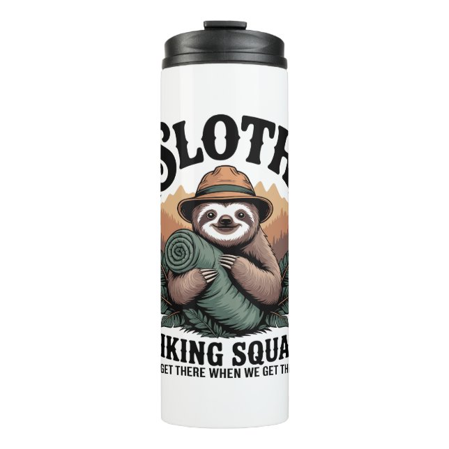 Bouteilles Isothermes Sloth Randonnée Squad Funny Camping (Devant)