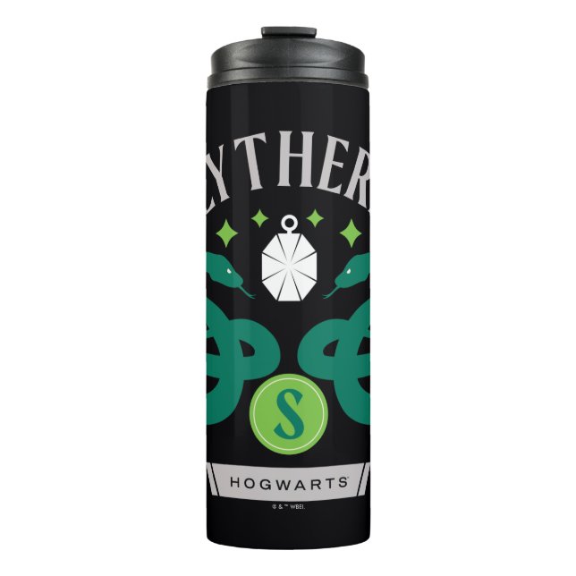Bouteilles Isothermes SLYTHERIN™ House Double Snake Locket Graphique (Devant)