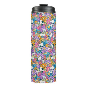 Bouteilles Isothermes Snoopy & Motif de fleurs de bois