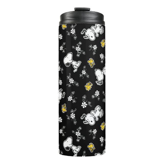 Bouteilles Isothermes Snoopy & Woodstock Fun & Flowers (Devant)