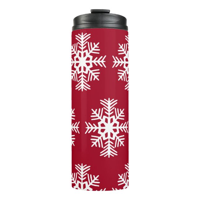 Bouteilles Isothermes Snowflakes Thermal Coffee Tumbler (Devant)