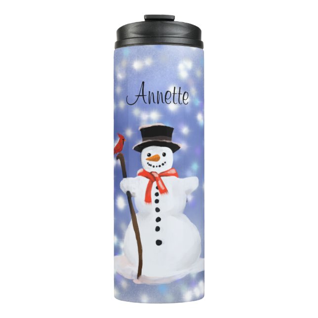 Bouteilles Isothermes Snowman, boissons chaudes tumbler thermale (Devant)