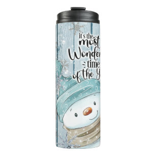 Bouteilles Isothermes Snowman Christmas Personnaliser