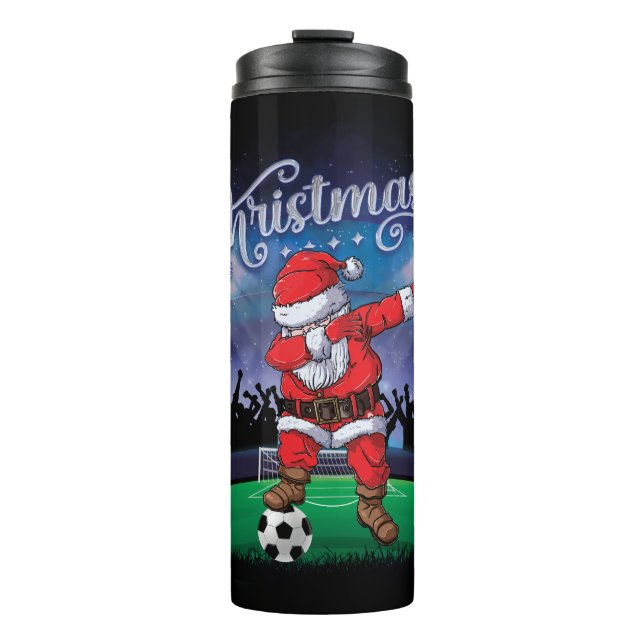Bouteilles Isothermes Soccer de Noël du Père Noël (Devant)