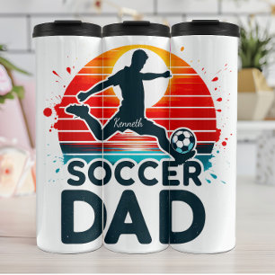Bouteilles Isothermes Soccer Papa : Sunset Striker Silhouette